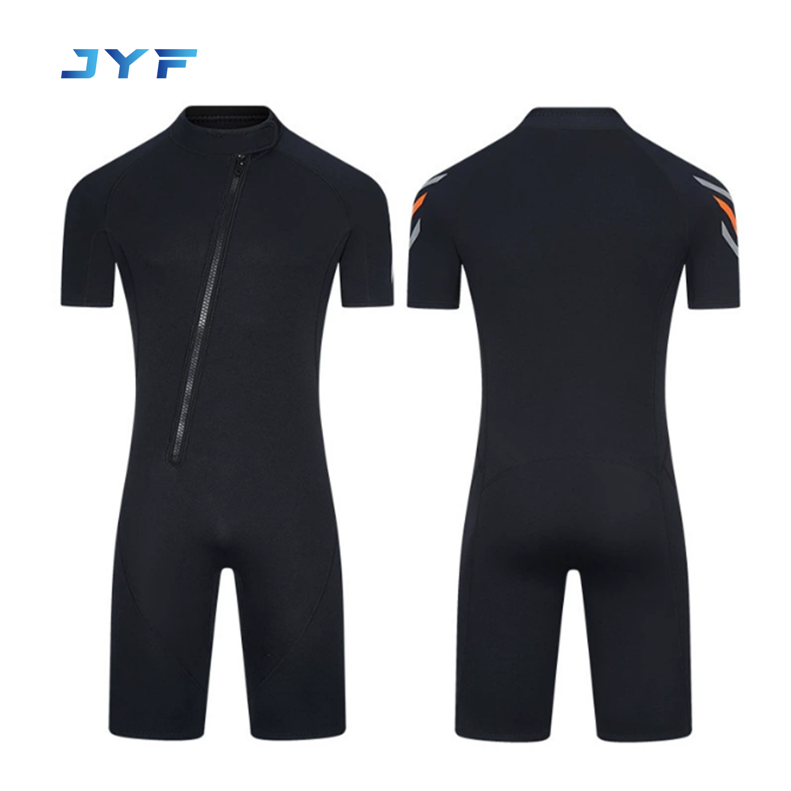 Men’s short-sleeved one-piece front-opening wetsuit