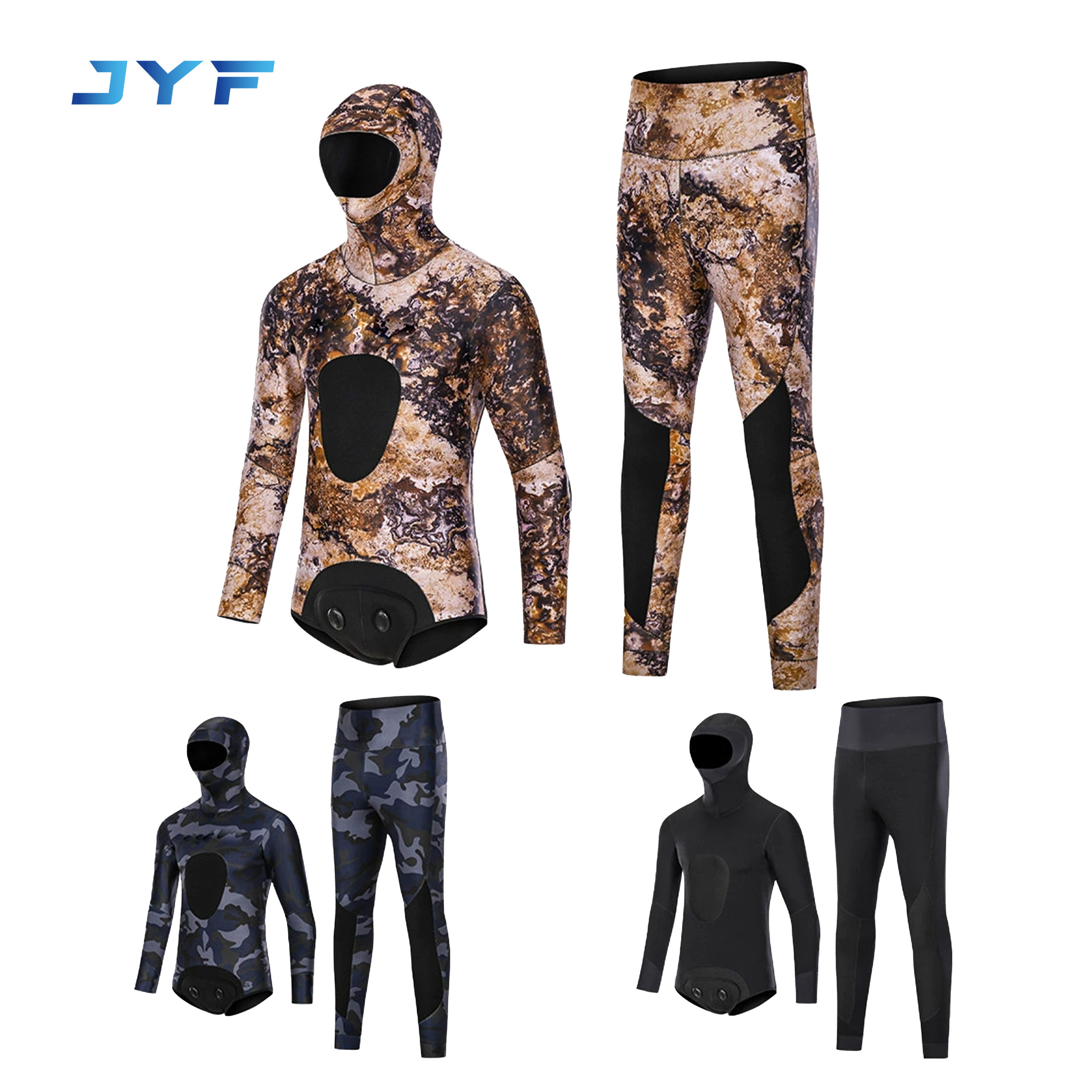 Adult two-piece hunting and fishing suit