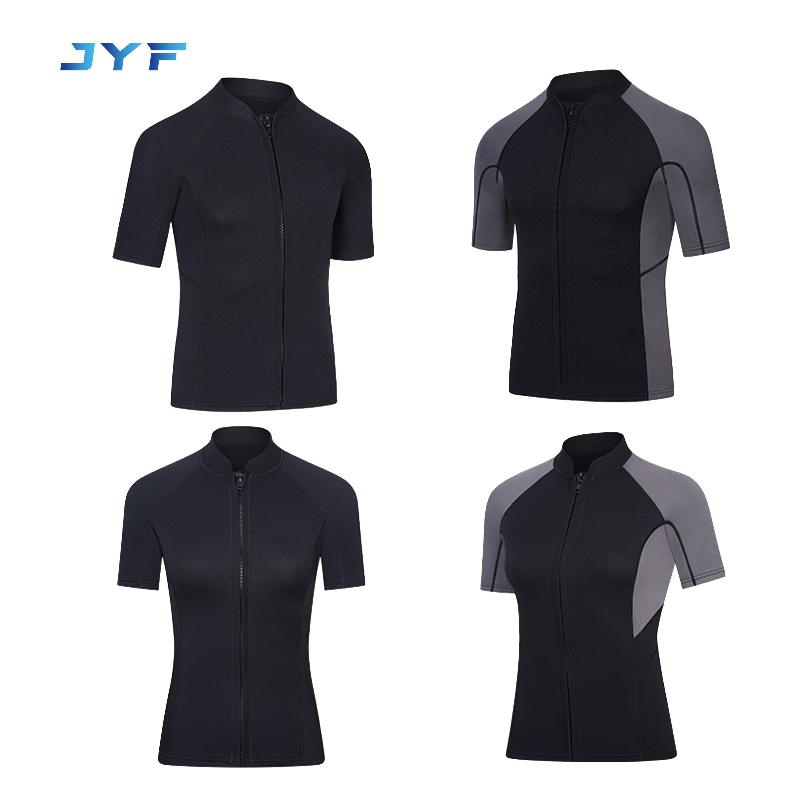 Men momen two-piece Short-sleeved diving jacket