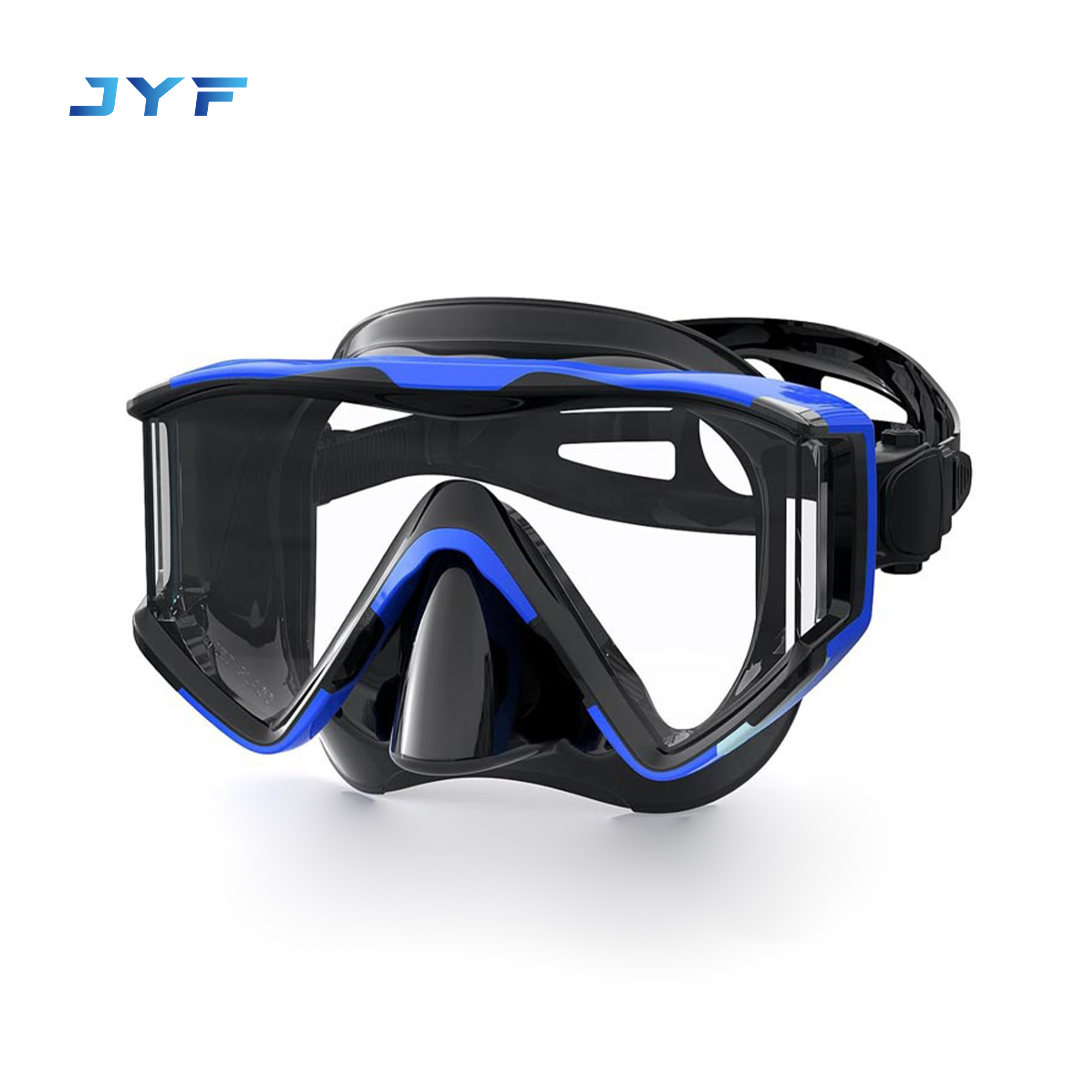 New adult three window HD tempered glass diving mask
