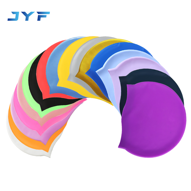 Classic flat silicone swimming cap