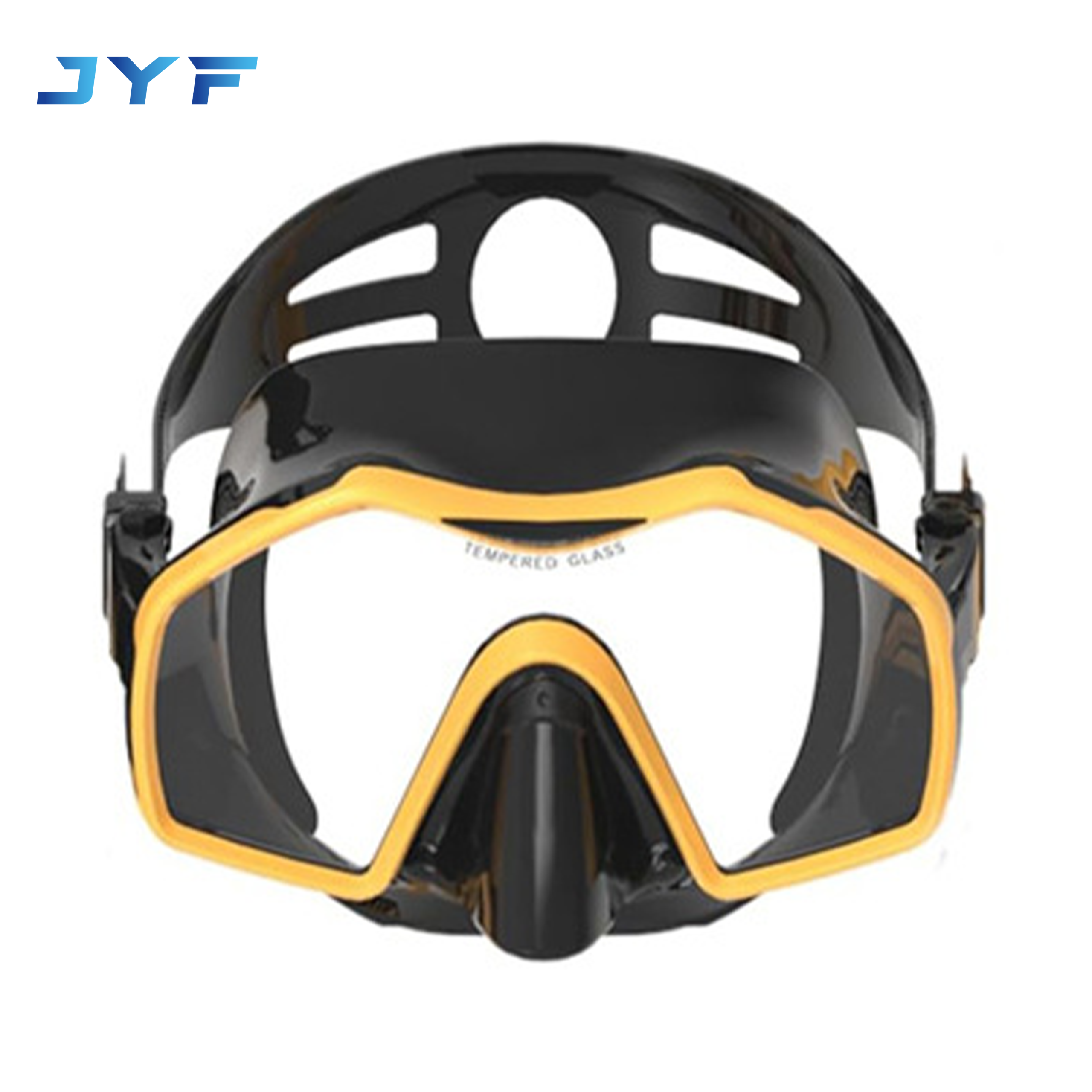 Adult tempered glass anti-fog diving mask