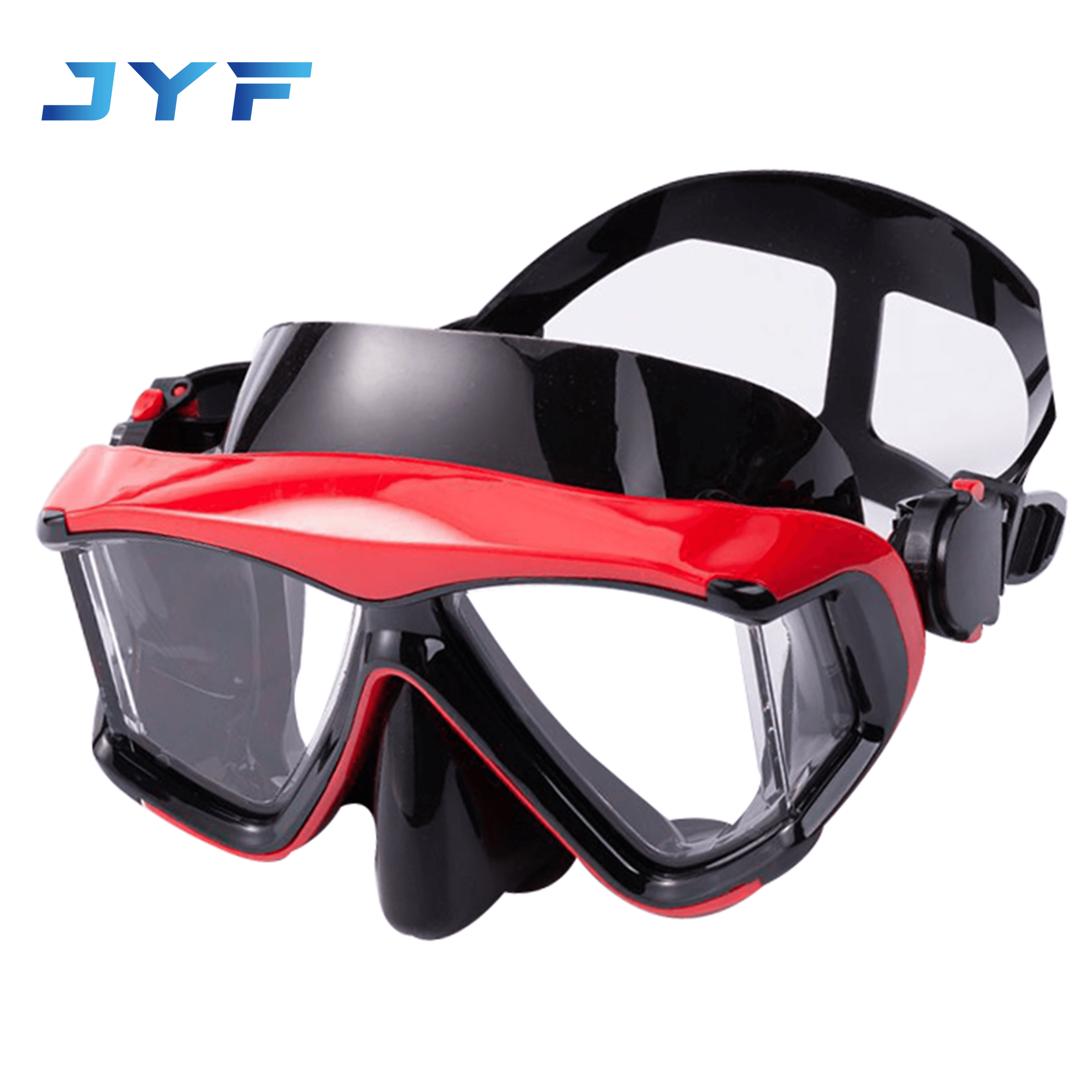 Adult three-window antifog diving mask