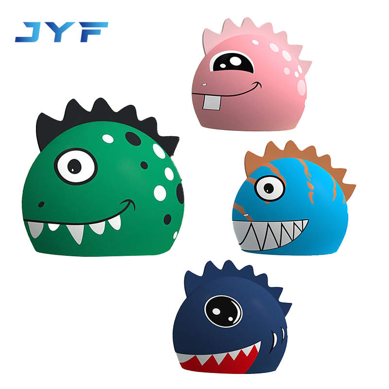 Kids cartoon dinosaur shape swimming cap