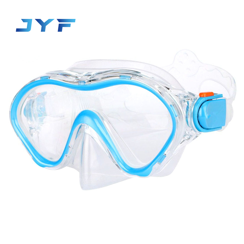 Kids silicone tempered glass diving mask