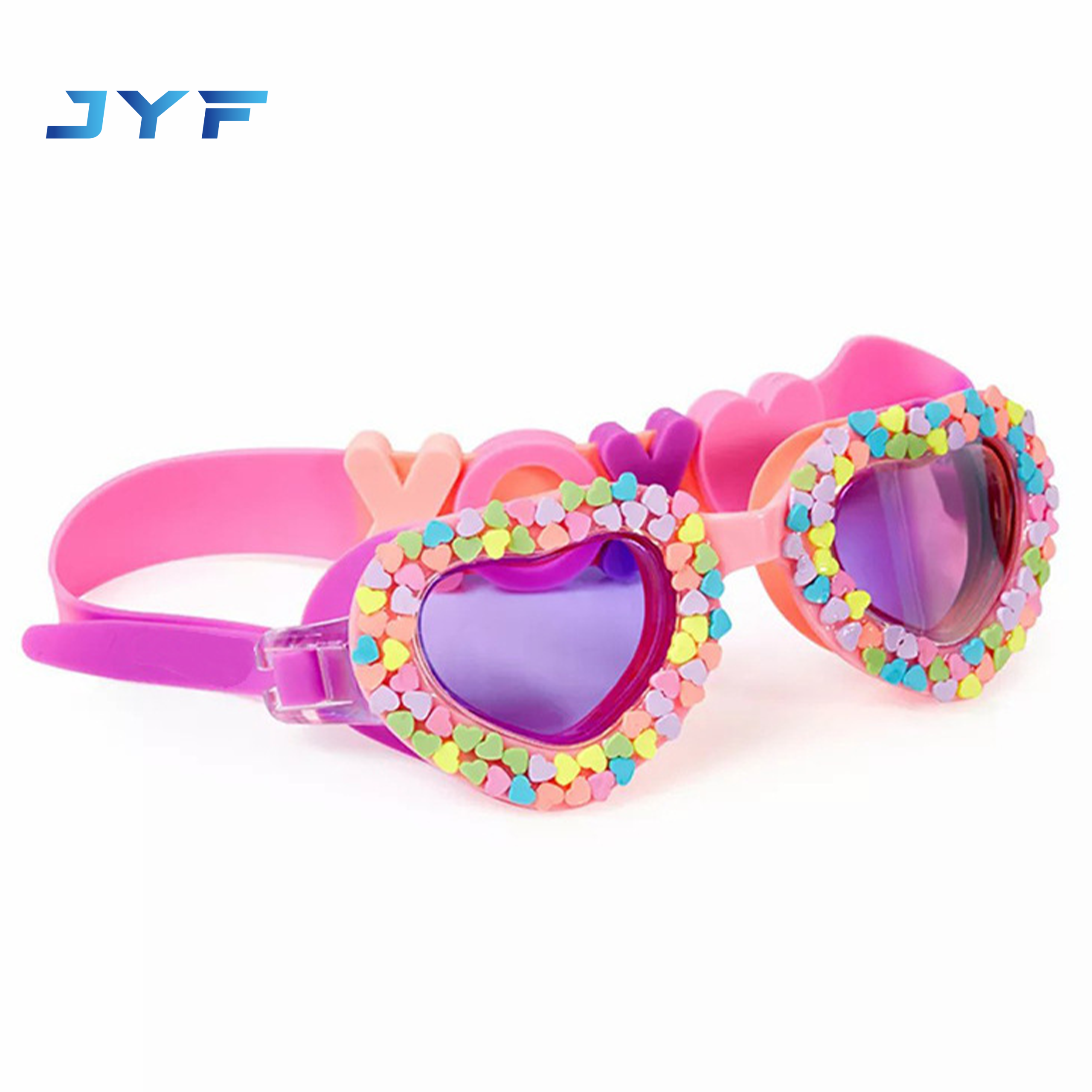 Kids cartoon heart-shaped swimming goggles