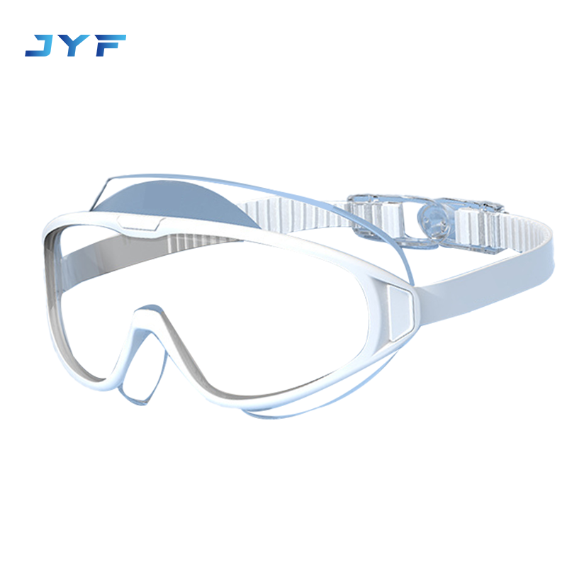 Liquid silicone adult large frame swimming goggles