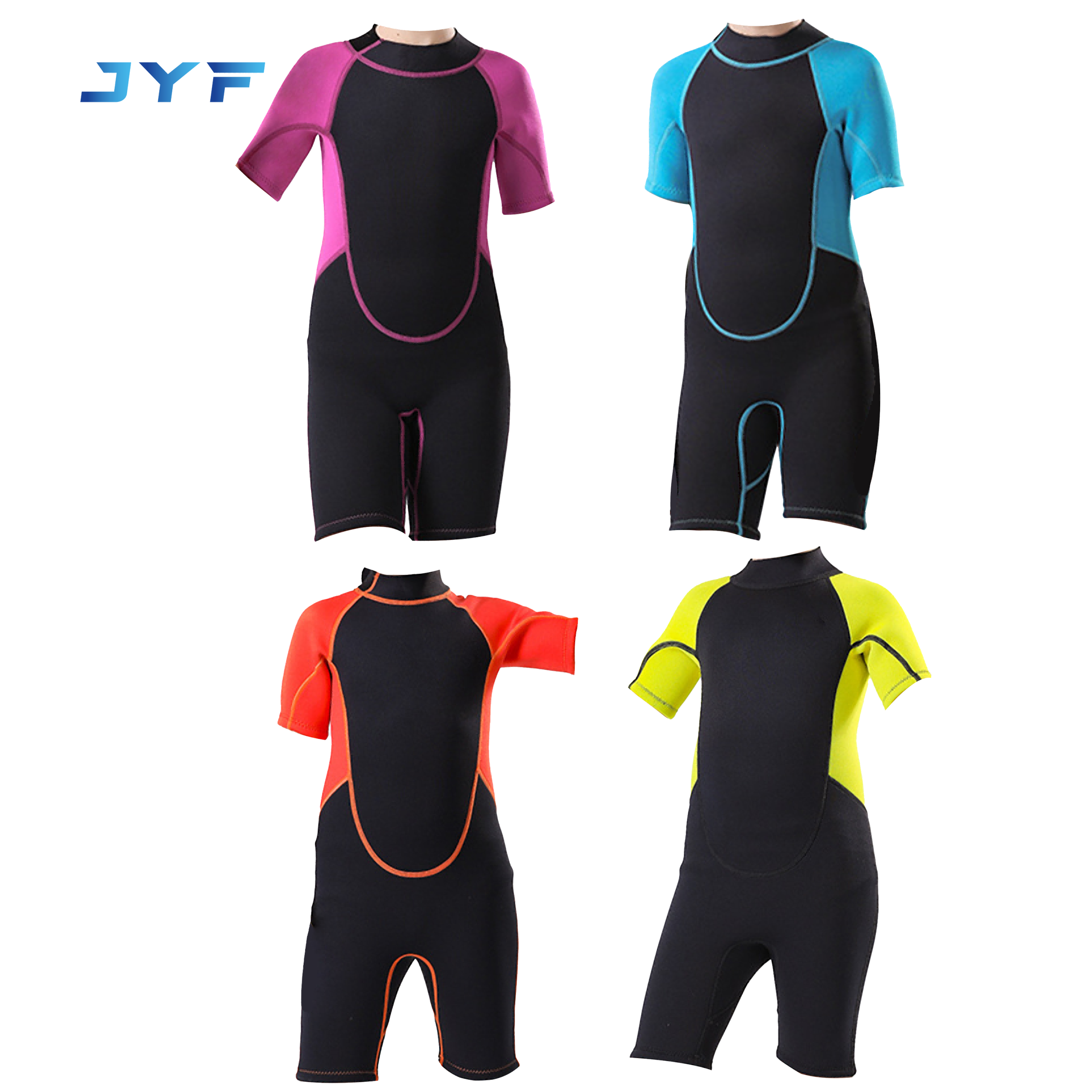 Kids short-sleeved one-piece wetsuit