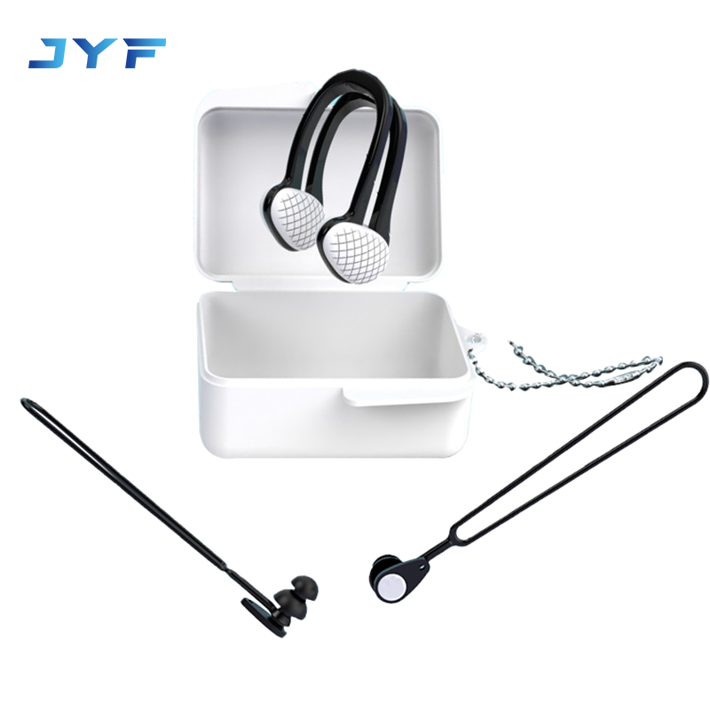 Square nose clip and water drop earplugs with cord