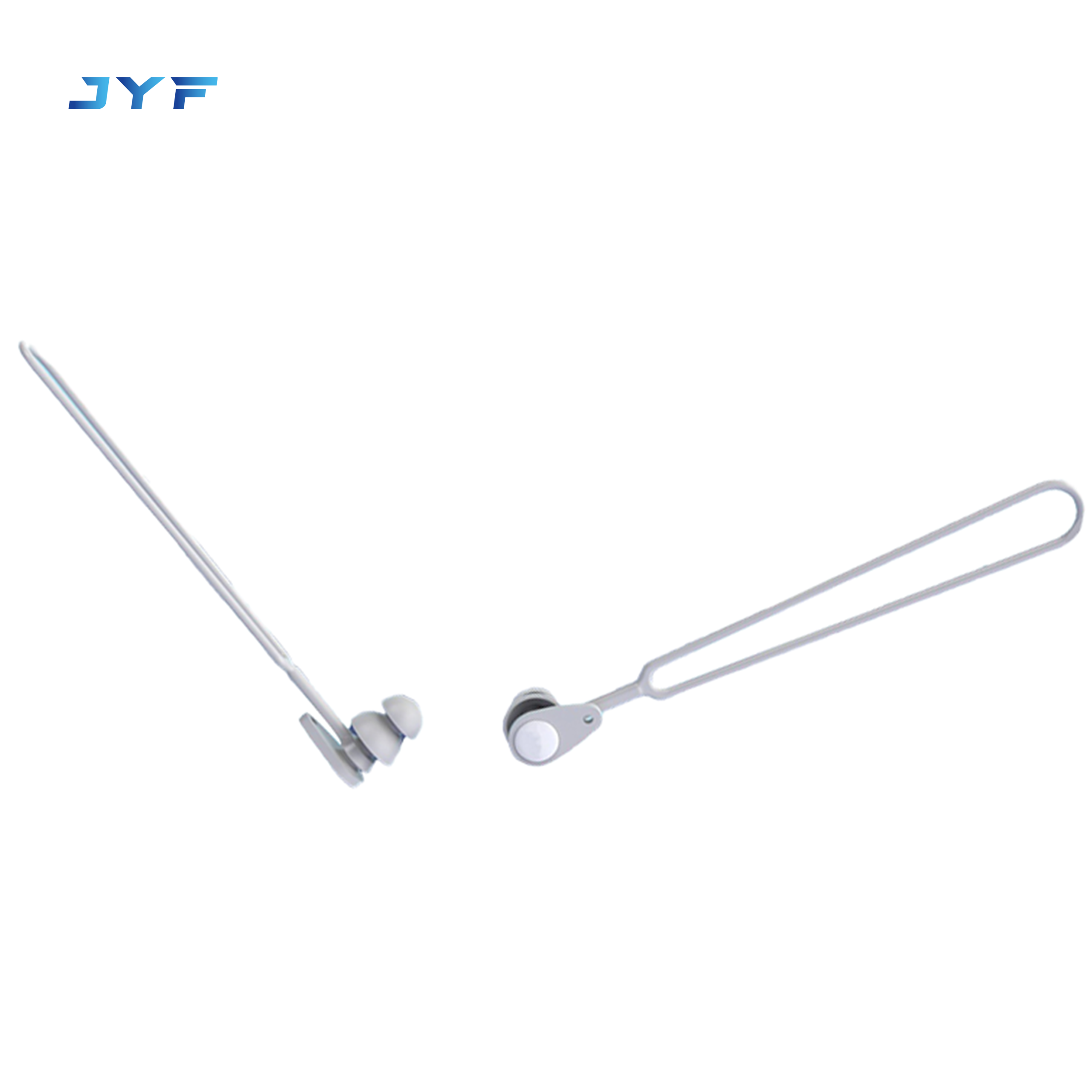 Water drop earplugs with cord