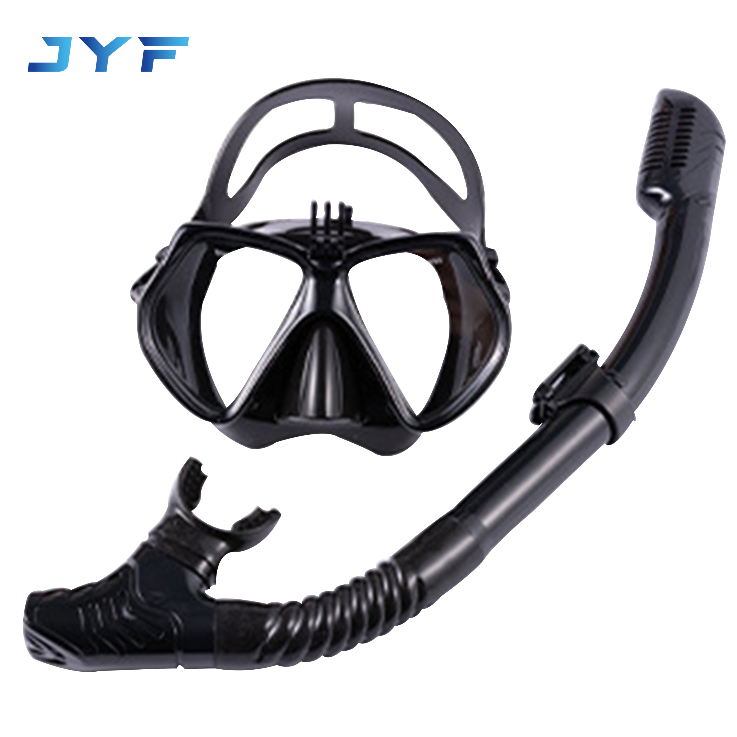 Adult diving mask with stand full dry snorkel two-piece set