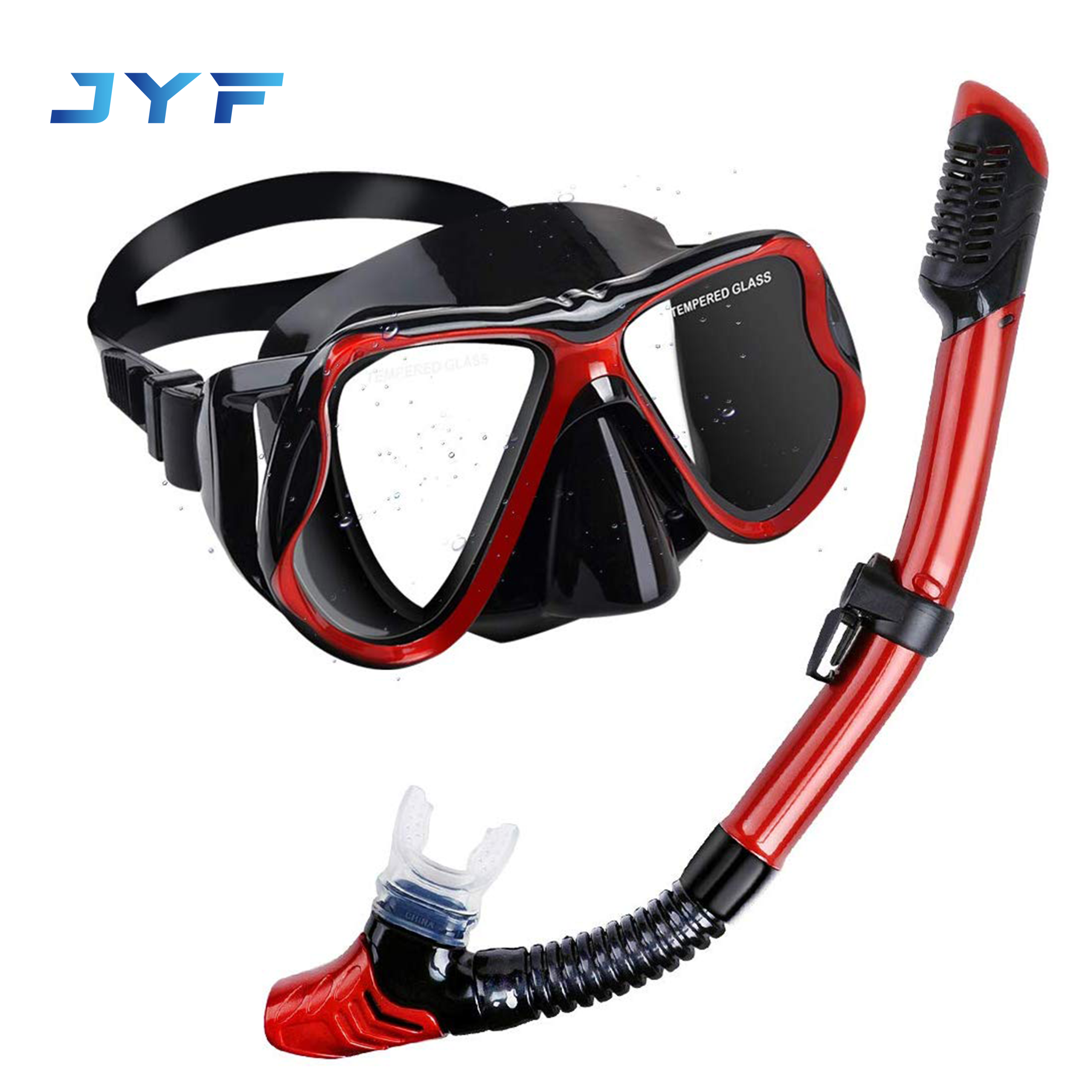 Classic popular adult silicone mask full dry snorkel set
