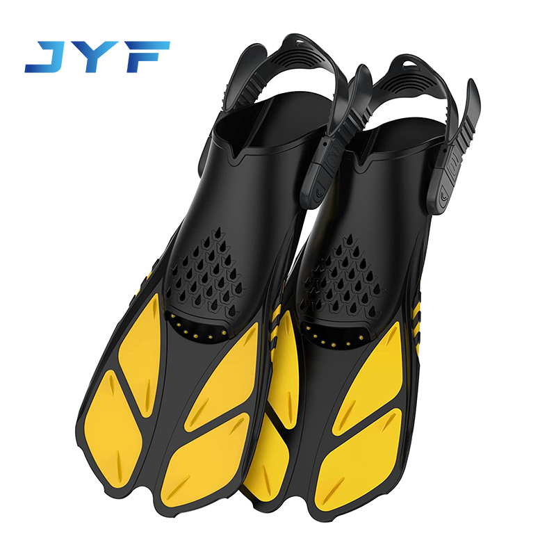 Popular adult and child free-adjustable open-foot short fins