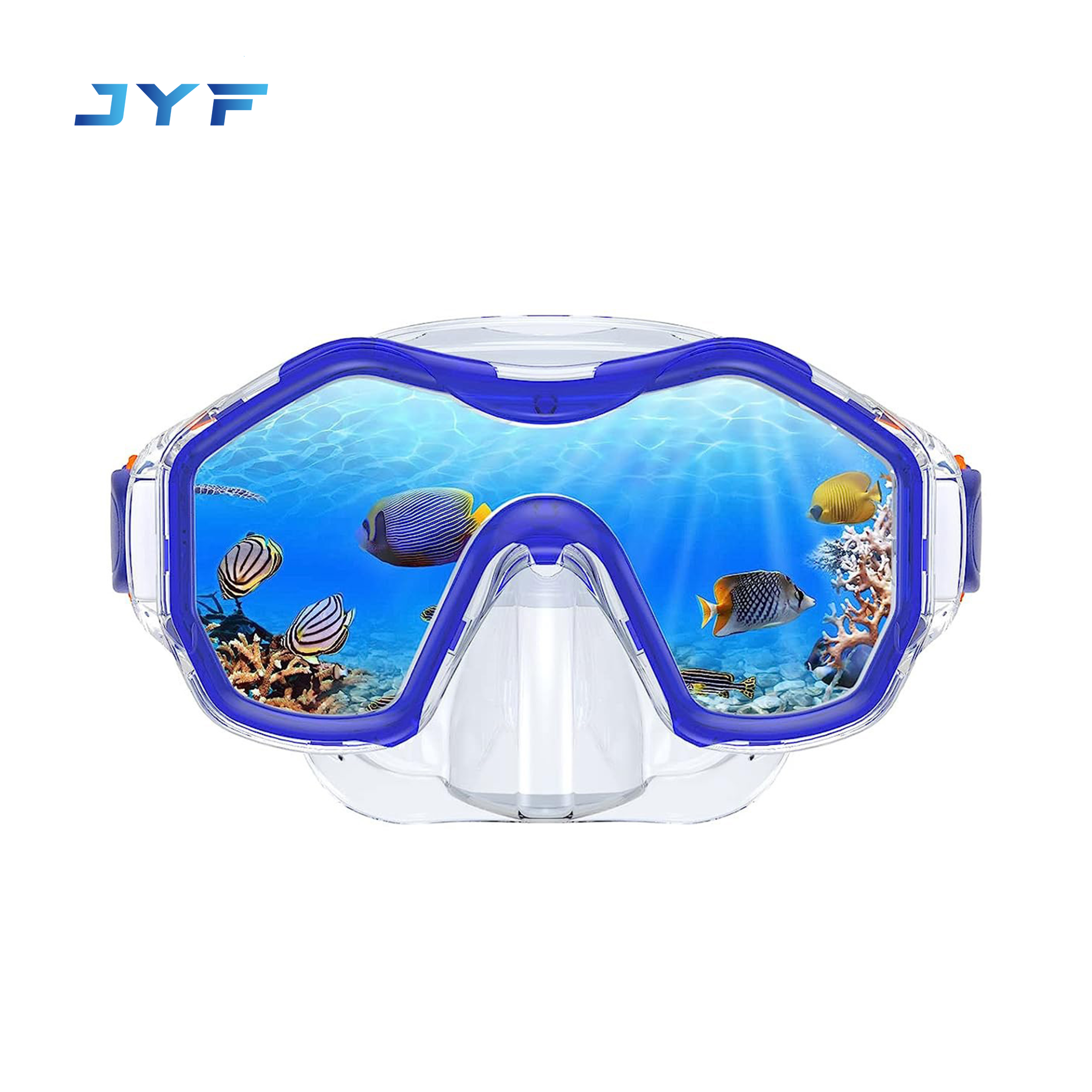 Kids tempered glass diving mask