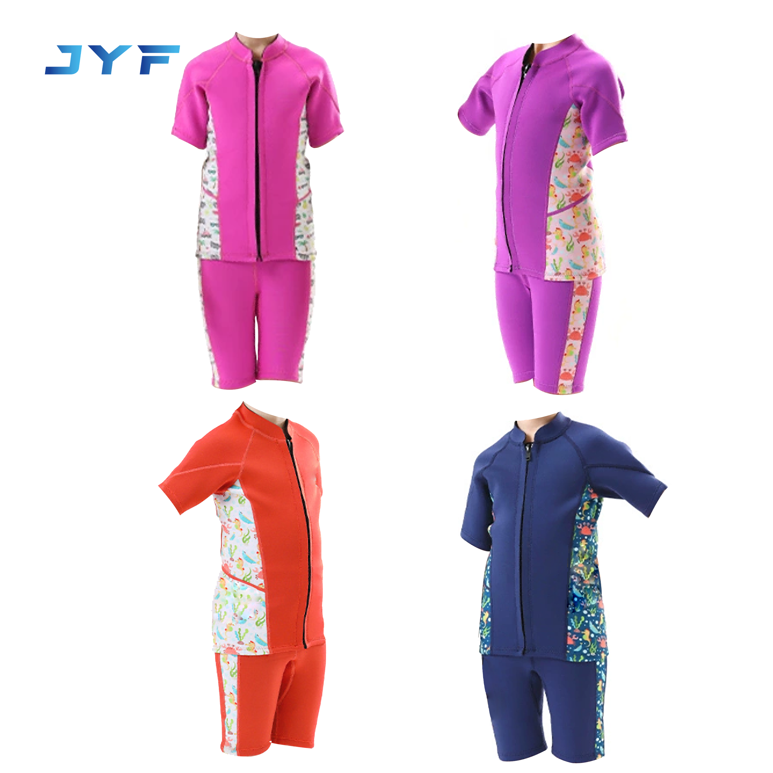 Kids two-piece short sleeve wetsuit set