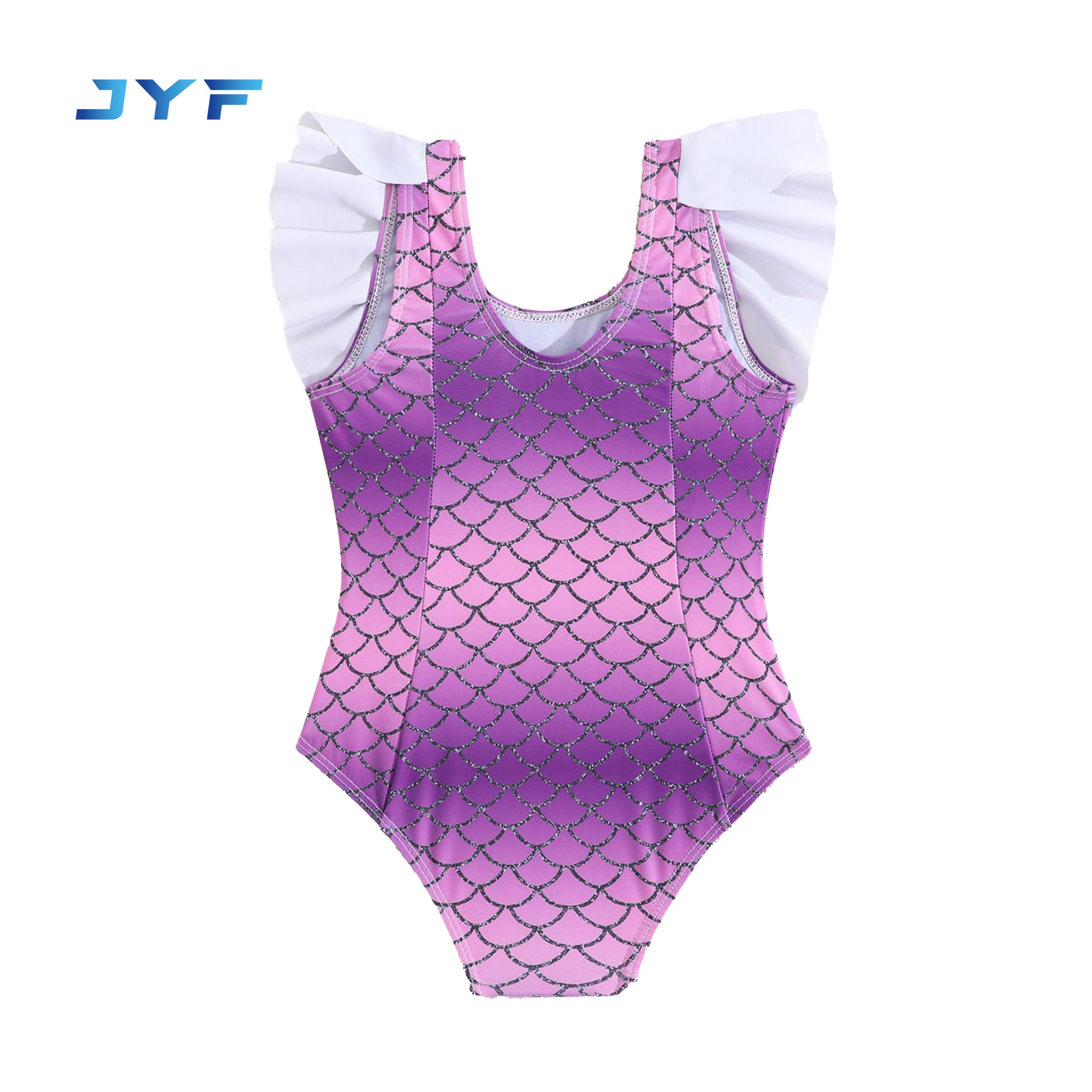 Infant girls cartoon triangle one-piece swimsuit